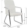 ΠΟΛΥΘΡΟΝΑ DALEY HM1021.02 ΛΕΥΚΗ 55,5x67,5x94 εκ. (σετ 4 τεμαχίων)