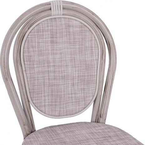 ΣΚΑΜΠΩ ΑΛΟΥΜΙΝΙΟΥ BAMBOO LOOK ΠΑΤΙΝΑ ΛΕΥΚΟ ΜΕ TEXTLINE HM5110 41x52x116 εκ.