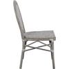 ΚΑΡΕΚΛΑ ΑΛΟΥΜΙΝΙΟΥ KASON BAMBOO LOOK ΠΑΤΙΝΑ ΓΚΡΙ ΜΕ TEXTLINE 45x57x88 εκ. HM5109
