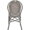 ΚΑΡΕΚΛΑ ΑΛΟΥΜΙΝΙΟΥ KASON BAMBOO LOOK ΠΑΤΙΝΑ ΓΚΡΙ ΜΕ TEXTLINE 45x57x88 εκ. HM5109