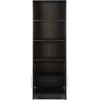 ΒΙΒΛΙΟΘΗΚΗ ΜΕΛΑΜΙΝΗΣ ENSLEY HM2027.01 ZEBRANO 60X30X180 εκ.