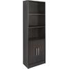 ΒΙΒΛΙΟΘΗΚΗ ΜΕΛΑΜΙΝΗΣ ENSLEY HM2027.01 ZEBRANO 60X30X180 εκ.
