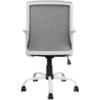 ΚΑΡΕΚΛΑ ΓΡΑΦΕΙΟΥ MALFOI HM1053.21 ΓΚΡΙ MESH & ΠΟΔΙ ΜΕΤΑΛΛΙΚΟ 58x59x103Υεκ (Γκρι)