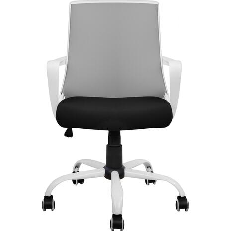 ΚΑΡΕΚΛΑ ΓΡΑΦΕΙΟΥ MALFOI HM1053.21 ΓΚΡΙ MESH & ΠΟΔΙ ΜΕΤΑΛΛΙΚΟ 58x59x103Υεκ (Γκρι)
