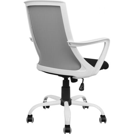 ΚΑΡΕΚΛΑ ΓΡΑΦΕΙΟΥ MALFOI HM1053.21 ΓΚΡΙ MESH & ΠΟΔΙ ΜΕΤΑΛΛΙΚΟ 58x59x103Υεκ (Γκρι)