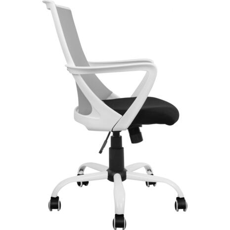 ΚΑΡΕΚΛΑ ΓΡΑΦΕΙΟΥ MALFOI HM1053.21 ΓΚΡΙ MESH & ΠΟΔΙ ΜΕΤΑΛΛΙΚΟ 58x59x103Υεκ (Γκρι)