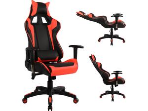 ΠΟΛΥΘΡΟΝΑ GAMING ZAYN HM1056.01 ΜΑΥΡΟ-ΚΟΚΚΙΝΟ PU 67x70x134 εκ.