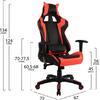 ΠΟΛΥΘΡΟΝΑ GAMING ZAYN HM1056.01 ΜΑΥΡΟ-ΚΟΚΚΙΝΟ PU 67x70x134 εκ.