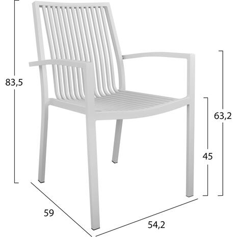 ΠΟΛΥΘΡΟΝΑ ΑΛΟΥΜΙΝΙΟΥ BRONCA HM5130.01 ΛΕΥΚΗ 54,2x59x83,5Υεκ.