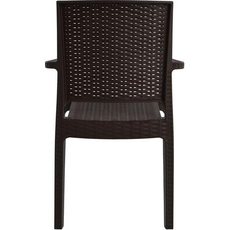 ΠΟΛΥΘΡΟΝΑ ΠΟΛΥΠΡΟΠΥΛΕΝΙΟΥ ΒΑΡΕΩΣ ΤΥΠΟΥ KAGANU DARK BROWN HM5134.09 57x55,5x89 εκ.