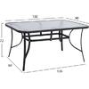 ΤΡΑΠΕΖΙ BRUNO 150X90Χ72Υεκ. ΓΚΡΙ ΜΕΤΑΛΛΙΚΟ ΜΕ ΓΥΑΛΙΝΗ ΕΠΙΦΑΝΕΙΑ HM5145.01