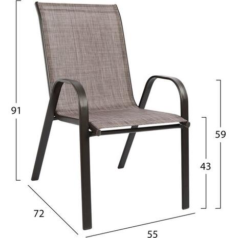 ΣΕΤ ΤΡΑΠΕΖΑΡΙΑ 3ΤΜΧ ΚΑΡΕΚΛΕΣ ΚΑΙ ΤΡΑΠΕΖΙ 60x60 HM5183.02