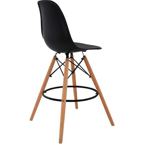 ΣΚΑΜΠΟ ΜΠΑΡ RENATA HM0173.02 ΜΑΥΡΟ 47x50x108Υ εκ. (σετ 4 τεμαχίων)