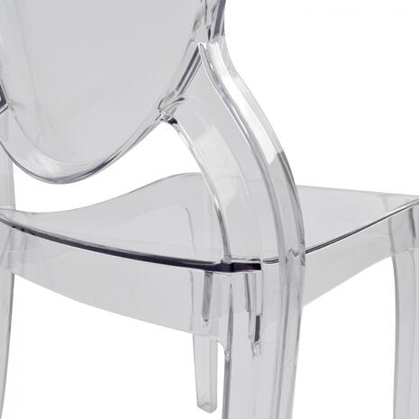 ΚΑΡEΚΛΑ ΤΡΑΠΕΖΑΡΙΑΣ ΑΚΡΥΛΙΚΗ ARAMIS HM0170 ΔΙΑΦΑΝΗ 34.5x50x90Υεκ. (σετ 4 τεμαχίων)