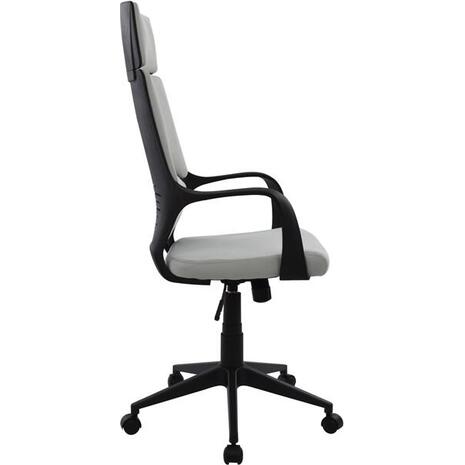 ΚΑΡΕΚΛΑ ΓΡΑΦΕΙΟΥ ANIVIA HM1073.21 ΓΚΡΙ & ΣΚΕΛΕΤΟ ΜΑΥΡΟ 64x61x127 cm (Γκρι)