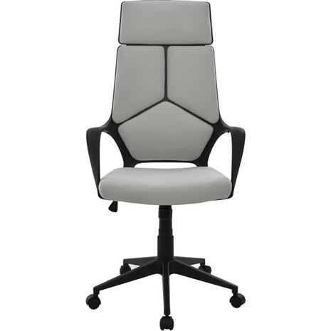 ΚΑΡΕΚΛΑ ΓΡΑΦΕΙΟΥ ANIVIA HM1073.21 ΓΚΡΙ & ΣΚΕΛΕΤΟ ΜΑΥΡΟ 64x61x127 cm (Γκρι)