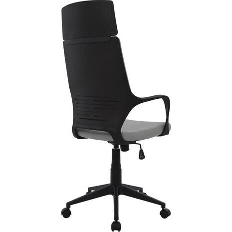 ΚΑΡΕΚΛΑ ΓΡΑΦΕΙΟΥ ANIVIA HM1073.21 ΓΚΡΙ & ΣΚΕΛΕΤΟ ΜΑΥΡΟ 64x61x127 cm (Γκρι)