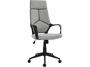ΚΑΡΕΚΛΑ ΓΡΑΦΕΙΟΥ ANIVIA HM1073.21 ΓΚΡΙ & ΣΚΕΛΕΤΟ ΜΑΥΡΟ 64x61x127 cm (Γκρι)