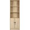 ΒΙΒΛΙΟΘΗΚΗ ΜΕΛΑΜΙΝΗΣ ENSLEY HM2027.03 SONAMA ΜΕ ΧΕΡΟΥΛΙ 60x30x180εκ