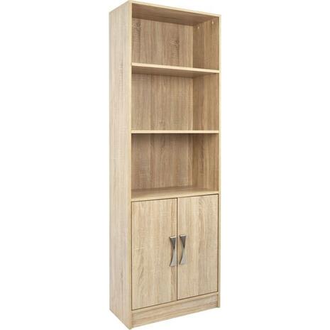 ΒΙΒΛΙΟΘΗΚΗ ΜΕΛΑΜΙΝΗΣ ENSLEY HM2027.03 SONAMA ΜΕ ΧΕΡΟΥΛΙ 60x30x180εκ