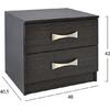ΚΟΜΟΔΙΝΟ ΜΕ 2 ΣΥΡΤΑΡΙΑ ΚΑΙ ΧΕΡΟΥΛΙ ASHLYN HM2235.01 ZEBRANO 48x40x42Yεκ.
