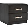 ΚΟΜΟΔΙΝΟ ΜΕ 2 ΣΥΡΤΑΡΙΑ ΚΑΙ ΧΕΡΟΥΛΙ ASHLYN HM2235.01 ZEBRANO 48x40x42Yεκ.