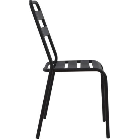 ΚΑΡΕΚΛΑ ΜΕΤΑΛΛΙΚΗ ΜΑΥΡΗ JASON HM5177.01 43x50x86cm