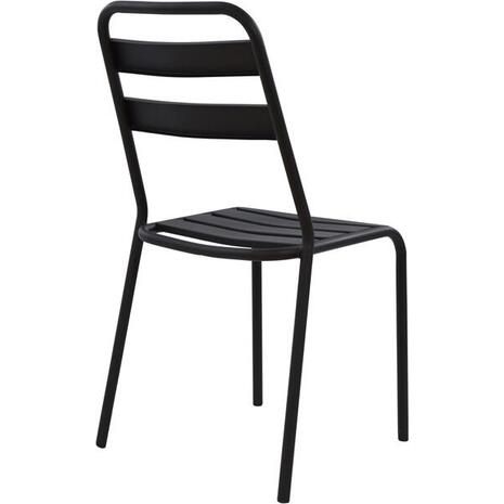 ΚΑΡΕΚΛΑ ΜΕΤΑΛΛΙΚΗ ΜΑΥΡΗ JASON HM5177.01 43x50x86cm