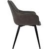 ΠΟΛΥΘΡΟΝΑ MANDO HM8006.10 ΜΕ ΓΚΡΙ NUBUCK ΥΦΑΣΜΑ 60x60x84 εκ. (σετ 2 τεμαχίων) (Γκρι)