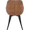 ΠΟΛΥΘΡΟΝΑ MANDO HM8006.03 ΜΕ ΚΑΦΕ NUBUCK ΥΦΑΣΜΑ 60x60x84 εκ. (σετ 2 τεμαχίων) (Καφέ)
