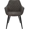 ΠΟΛΥΘΡΟΝΑ MANDO HM8006.10 ΜΕ ΓΚΡΙ NUBUCK ΥΦΑΣΜΑ 60x60x84 εκ. (σετ 2 τεμαχίων) (Γκρι)