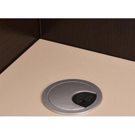 ΓΡΑΦΕΙΟ ΥΠΟΔΟΧΗΣ DALTON HM2068.01 ΜΕΛΑΜΙΝΗ ΣΕ WENGE-ΜΠΕΖ 240x80x106Υεκ.