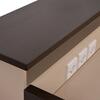 ΓΡΑΦΕΙΟ ΥΠΟΔΟΧΗΣ DALTON HM2068.01 ΜΕΛΑΜΙΝΗ ΣΕ WENGE-ΜΠΕΖ 240x80x106Υεκ.