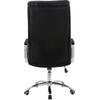 ΚΑΡΕΚΛΑ ΓΡΑΦΕΙΟΥ SHASHI HM1093.01 ΜΑΥΡΟ PU 63x80x118-126Υ (Μαύρο)