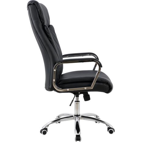 ΚΑΡΕΚΛΑ ΓΡΑΦΕΙΟΥ SHASHI HM1093.01 ΜΑΥΡΟ PU 63x80x118-126Υ (Μαύρο)