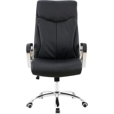 ΚΑΡΕΚΛΑ ΓΡΑΦΕΙΟΥ SHASHI HM1093.01 ΜΑΥΡΟ PU 63x80x118-126Υ (Μαύρο)