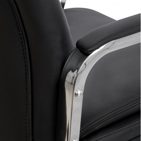 ΚΑΡΕΚΛΑ ΓΡΑΦΕΙΟΥ SHASHI HM1093.01 ΜΑΥΡΟ PU 63x80x118-126Υ (Μαύρο)