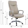 ΚΑΡΕΚΛΑ ΓΡΑΦΕΙΟΥ SHASHI HM1093.07 PU ΣΕ ΕΚΡΟΥ 63x80x118-126Yεκ