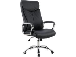 ΚΑΡΕΚΛΑ ΓΡΑΦΕΙΟΥ SHASHI HM1093.01 ΜΑΥΡΟ PU 63x80x118-126Υ (Μαύρο)