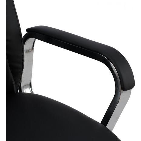 ΚΑΡΕΚΛΑ ΓΡΑΦΕΙΟΥ SHASHI HM1093.01 ΜΑΥΡΟ PU 63x80x118-126Υ (Μαύρο)