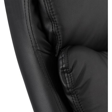 ΚΑΡΕΚΛΑ ΓΡΑΦΕΙΟΥ SHASHI HM1093.01 ΜΑΥΡΟ PU 63x80x118-126Υ (Μαύρο)