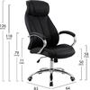 ΚΑΡΕΚΛΑ ΓΡΑΦΕΙΟΥ XAVIERE HM1096.01 PU ΣΕ ΜΑΥΡΟ 64x83x126Yεκ (Μαύρο)