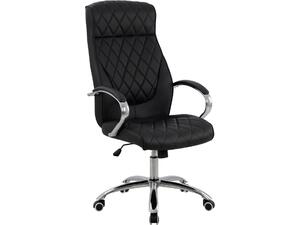 ΚΑΡΕΚΛΑ ΓΡΑΦΕΙΟΥ SHALY HM1098.01 PU ΣΕ ΜΑΥΡΟ 62x80x125Υεκ