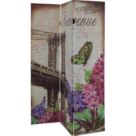 ΠΑΡΑΒΑΝ ΤΡΙΦΥΛΛΟ ΔΥΟ ΟΨΕΩΝ ΣΕ ΚΑΜΒΑ HM8142 BRIDGE 180x121x2.5 εκ