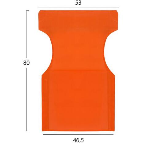 ΜΑΞΙΛΑΡΙ TEXTILENE 600gr/m2 2X1 ΠΟΡΤΟΚΑΛΙ ΓΙΑ ΠΟΛΥΘΡΟΝΑ ΣΚΗΝ. HM5272.02 46.5Χ53Χ80Υεκ.