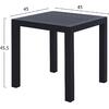 ΤΡΑΠΕΖΙ ΑΛΟΥΜΙΝΙΟΥ QIANA HM5402.02 ΓΚΡΙ 45x45x45,5Υ εκ.