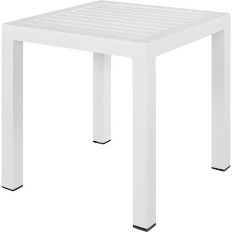 ΤΡΑΠΕΖΙ ΑΛΟΥΜΙΝΙΟΥ QIANA HM5402.01 ΛΕΥΚΟ 45x45x45,5Υ εκ.