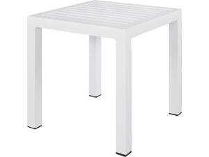 ΤΡΑΠΕΖΙ ΑΛΟΥΜΙΝΙΟΥ QIANA HM5402.01 ΛΕΥΚΟ 45x45x45,5Υ εκ.