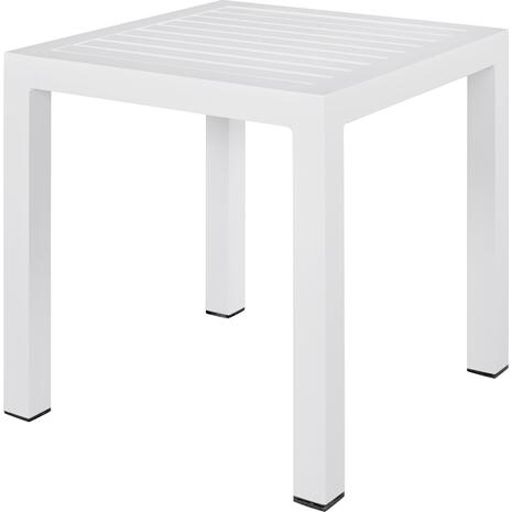ΤΡΑΠΕΖΙ ΑΛΟΥΜΙΝΙΟΥ QIANA HM5402.01 ΛΕΥΚΟ 45x45x45,5Υ εκ.