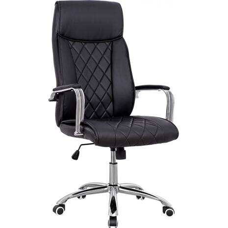 ΚΑΡΕΚΛΑ ΓΡΑΦΕΙΟΥ SHAILA HM1104.01 ΣΕ ΧΡΩΜΑ ΜΑΥΡΟ 64x68x116-123Υεκ.